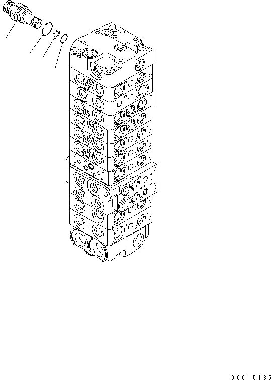 Схема запчастей Komatsu PC58UU-3 - ОСНОВН. КЛАПАН (9-КЛАПАН) (/) (ДЛЯ НАКЛОНЯЕМ. MECHA ОТВАЛ С ИЗМ. УГЛОМ ПОВОРОТА)(№88-) ОСНОВН. КОМПОНЕНТЫ И РЕМКОМПЛЕКТЫ