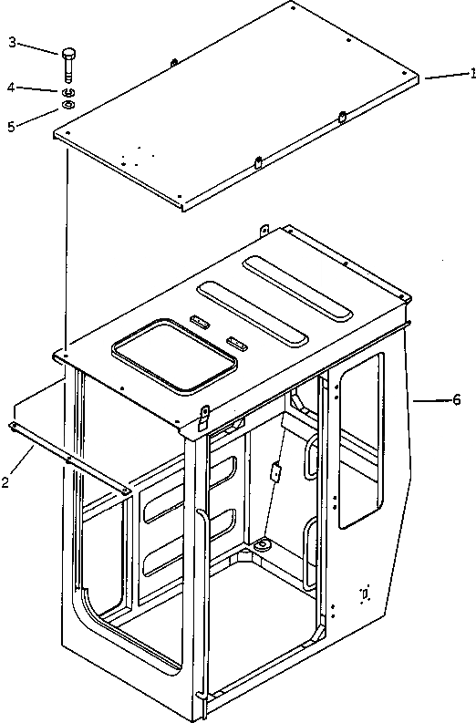 Схема запчастей Komatsu PC60-3 - ВЕРХН. ЗАЩИТА ОПЦИОННЫЕ КОМПОНЕНТЫ