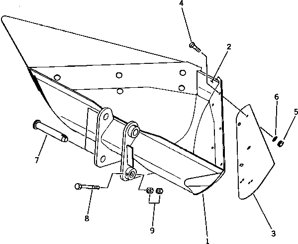 Схема запчастей Komatsu PC60-6C - КОВШ¤ TRAPEZOIDAL РАБОЧЕЕ ОБОРУДОВАНИЕ