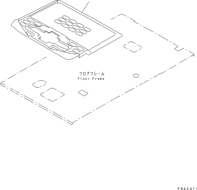 Схема запчастей Komatsu PC60-7 - ПОКРЫТИЕ ПОЛА(ДЛЯ США)(№8878-7) КАБИНА ОПЕРАТОРА И СИСТЕМА УПРАВЛЕНИЯ