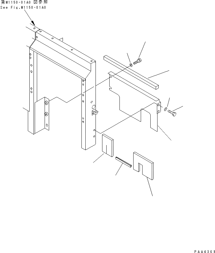 Схема запчастей Komatsu PC60-7E-B - ПЕРЕГОРОДКА. (COVER) (С КОНДИЦИОНЕРОМ) (ДЛЯ MULTI PATTERN)(№-7) ЧАСТИ КОРПУСА