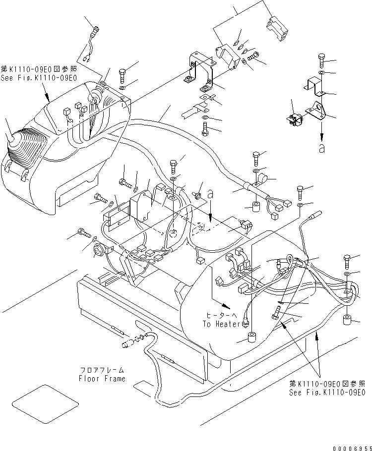 Схема запчастей Komatsu PC60-7 - ОСНОВН. КОНСТРУКЦИЯ (Э/ПРОВОДКА) (МАСТЕР КЛЮЧ ТИП) (ДЛЯ CHINA)(№99-) КАБИНА ОПЕРАТОРА И СИСТЕМА УПРАВЛЕНИЯ