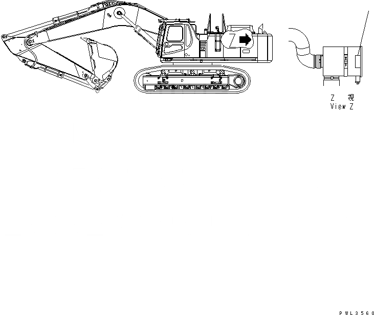 Схема запчастей Komatsu PC600-6A - ПЛАСТИНА (ВОЗДУХООЧИСТИТЕЛЬ) МАРКИРОВКА