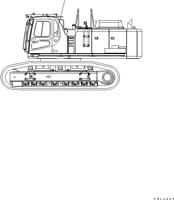 Схема запчастей Komatsu PC600-6KJ - ПЛАСТИНА (ГРУЗОПОДЪЕМНОСТЬ) МАРКИРОВКА