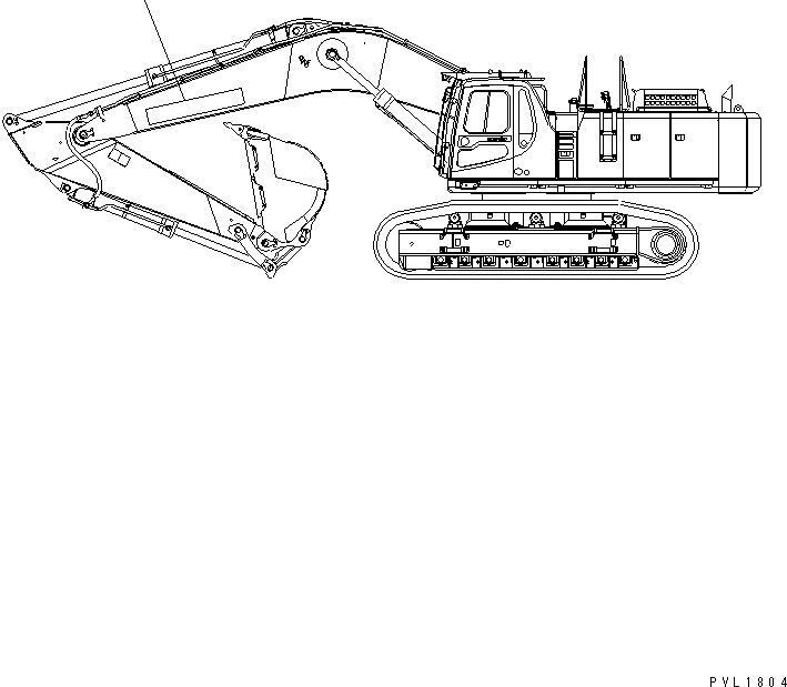 Схема запчастей Komatsu PC600-6KJ - СТРЕЛА МАРКИРОВКА МАРКИРОВКА