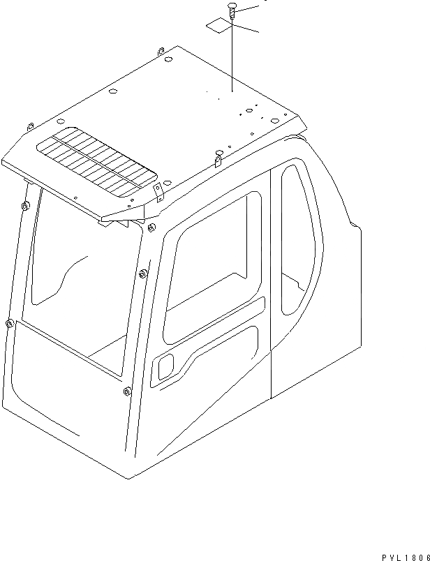 Схема запчастей Komatsu PC600-6KJ - ВЕРХН. ЗАЩИТА (АНГЛ.)(№-77) МАРКИРОВКА