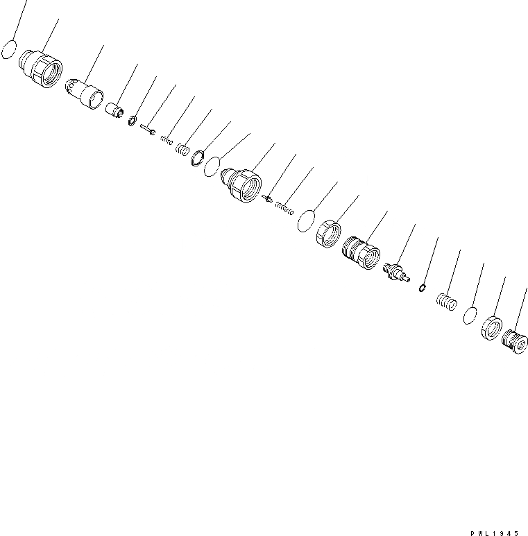 Схема запчастей Komatsu PC600-6KJ - КЛАПАН БЕЗОПАСНОСТИ ОСНОВН. КОМПОНЕНТЫ И РЕМКОМПЛЕКТЫ