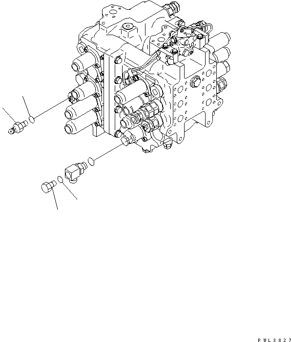 Схема запчастей Komatsu PC600-6A - ОСНОВН. КЛАПАН ( АКТУАТОР) (КОМПЛЕКТ) ГИДРАВЛИКА