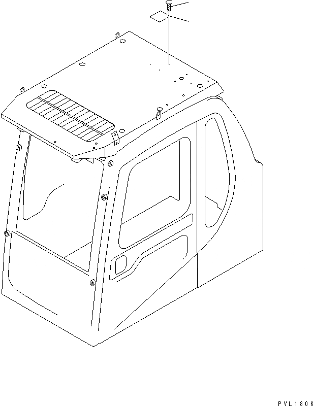 Схема запчастей Komatsu PC600-6A-KJ - ВЕРХН. ЗАЩИТА(№78-) МАРКИРОВКА