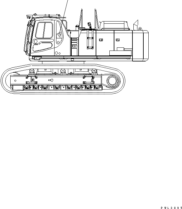 Схема запчастей Komatsu PC600-6 - ПЛАСТИНА (ГРУЗОПОДЪЕМНОСТЬ) МАРКИРОВКА