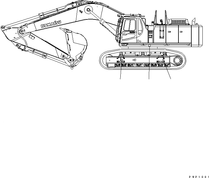 Схема запчастей Komatsu PC600-6K - ОБСЛУЖ-Е МАРКИРОВКА МАРКИРОВКА