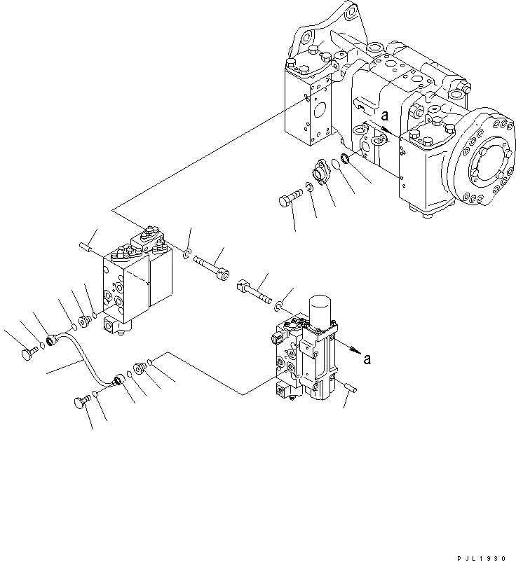 Схема запчастей Komatsu PC600-6K - ОСНОВН. НАСОС (/) (NO. НАСОС) ОСНОВН. КОМПОНЕНТЫ И РЕМКОМПЛЕКТЫ