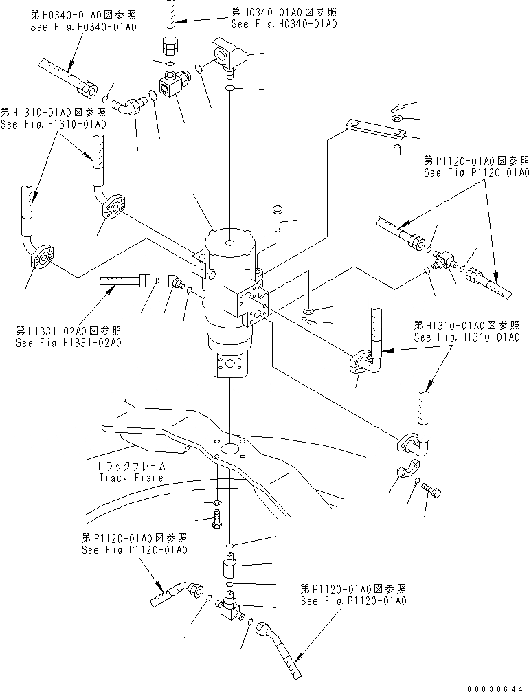 Схема запчастей Komatsu PC600-8R - ПОВОРОТНОЕ СОЕДИНЕНИЕ ПОВОРОТН. КРУГ И КОМПОНЕНТЫ