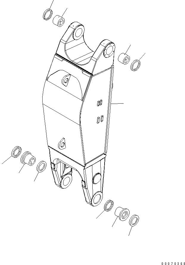 Схема запчастей Komatsu PC600-8R - РАБОЧЕЕ ОБОРУДОВАНИЕ (РУКОЯТЬ) (ДЛЯ ПОГРУЗ.) (БЕЗ СОЕДИНИТЕЛЬН. ЗВЕНО) РАБОЧЕЕ ОБОРУДОВАНИЕ