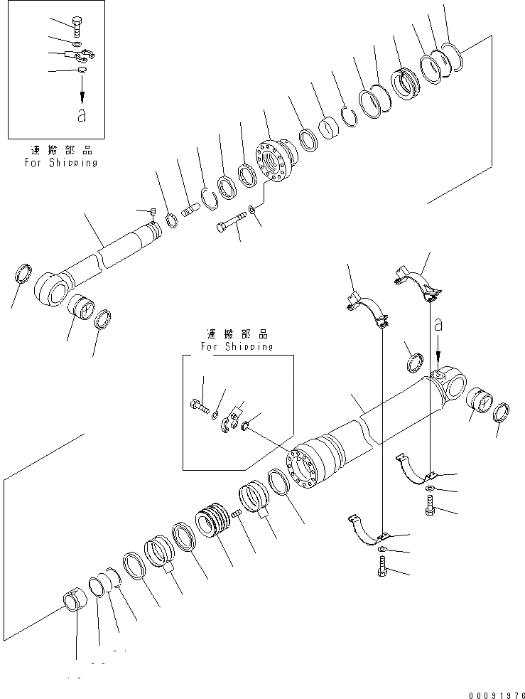 Схема запчастей Komatsu PC600-8R - ЦИЛИНДР РУКОЯТИ(КЛАПАН ПЕРЕГРУЗКИ)(№-) ОСНОВН. КОМПОНЕНТЫ И РЕМКОМПЛЕКТЫ