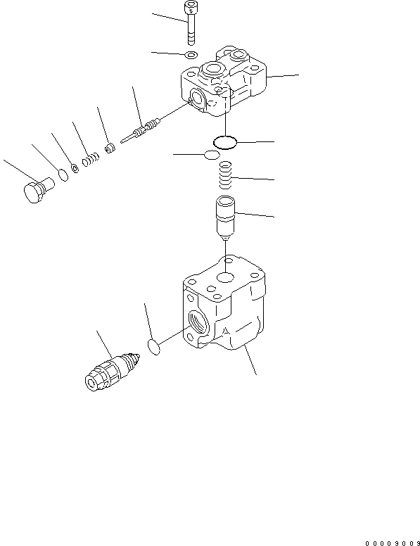 Схема запчастей Komatsu PC600-8R - ЗАКРЫВАЮЩИЙ КЛАПАН(ДЛЯ ПОГРУЗ.) ОСНОВН. КОМПОНЕНТЫ И РЕМКОМПЛЕКТЫ
