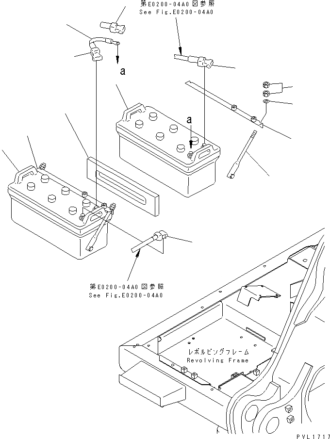 Схема запчастей Komatsu PC600-6 - АККУМУЛЯТОР (СУХ.) (C) (ВЫСОК. ЕМК.)(№-) ЭЛЕКТРИКА