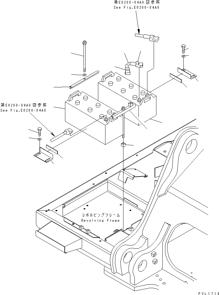 Схема запчастей Komatsu PC600-6 - АККУМУЛЯТОР (ЖИДКОСТН. ТИПА) (NX)(№-999) ЭЛЕКТРИКА