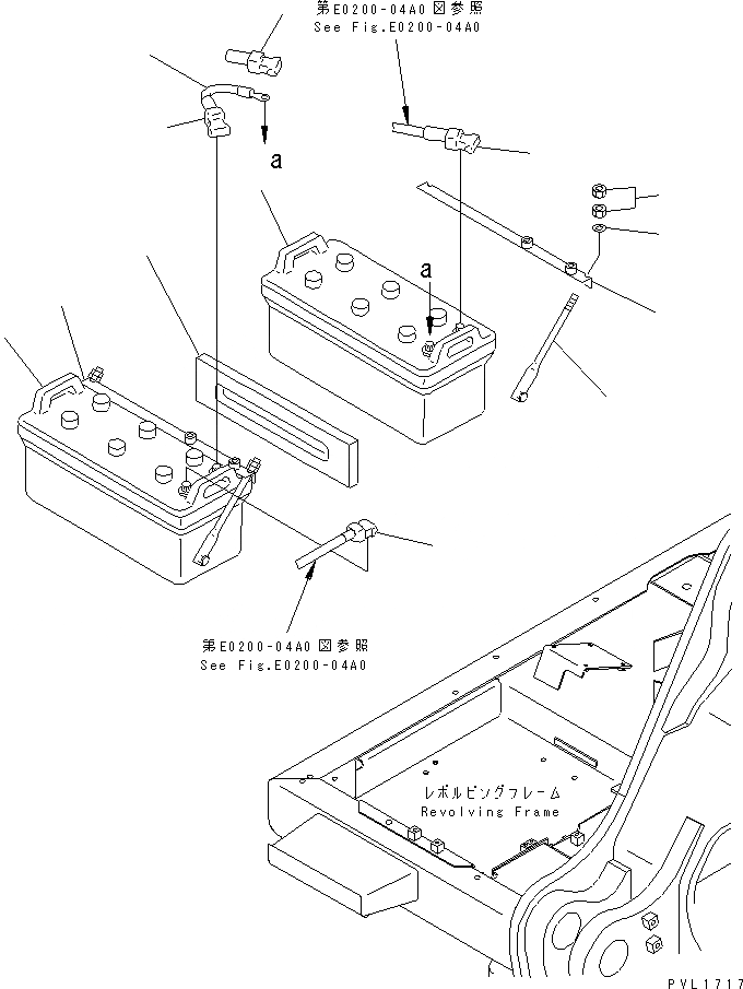 Схема запчастей Komatsu PC600-7 - АККУМУЛЯТОР (СУХ.) (C) (ВЫСОК. ЕМК.) ЭЛЕКТРИКА