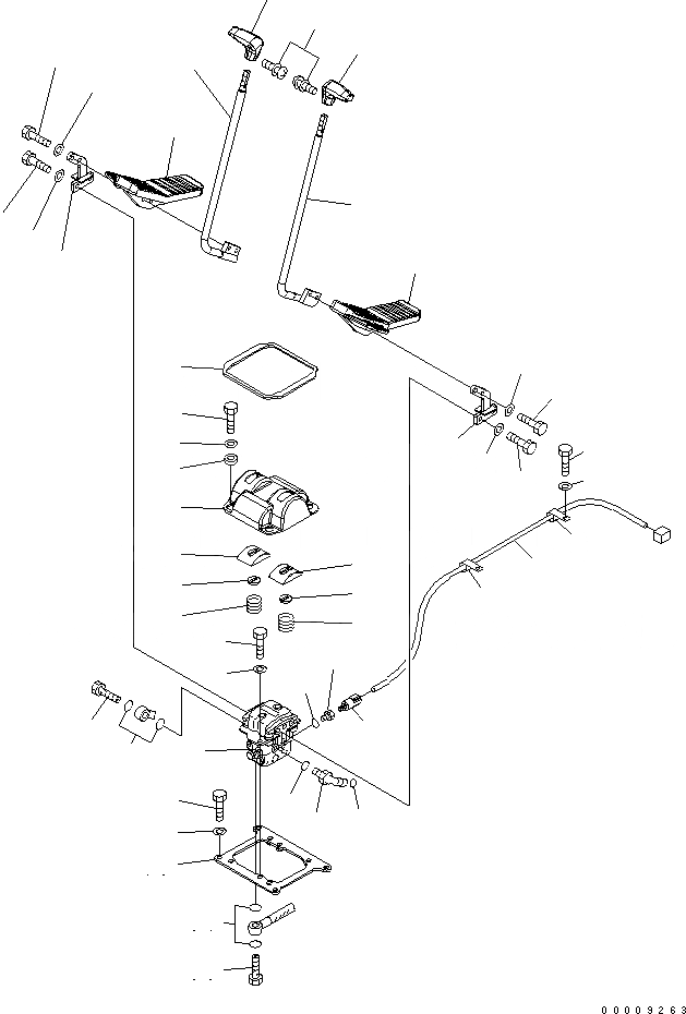 Схема запчастей Komatsu PC600-7 - ОСНОВН. КОНСТРУКЦИЯ (КОНТРОЛЬ ХОДА) КАБИНА ОПЕРАТОРА И СИСТЕМА УПРАВЛЕНИЯ