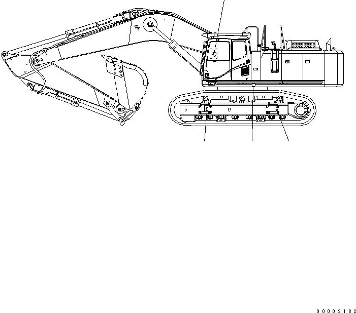 Схема запчастей Komatsu PC600-7 - ОБСЛУЖ-Е МАРКИРОВКА (АНГЛ.) МАРКИРОВКА