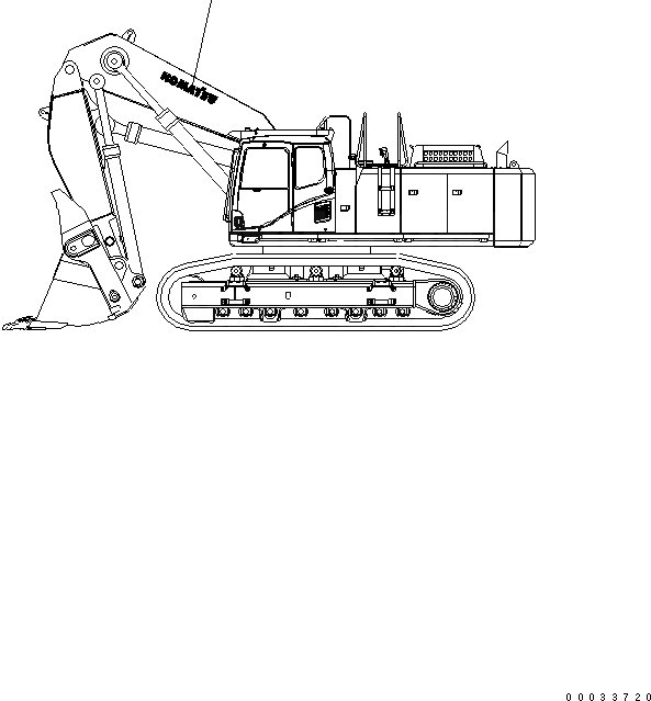 Схема запчастей Komatsu PC600-7 - СТРЕЛА МАРКИРОВКА (ДЛЯ ПОГРУЗ.) МАРКИРОВКА