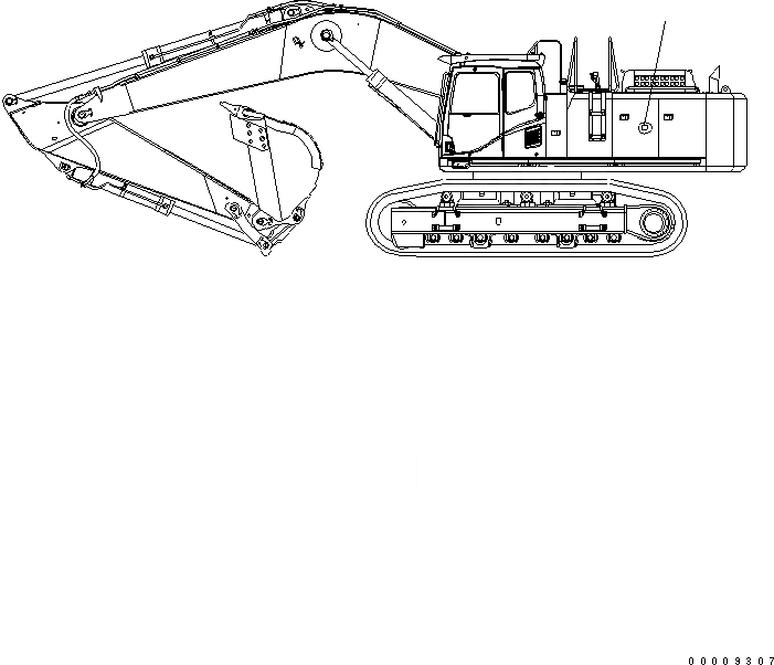 Схема запчастей Komatsu PC600-7 - ПЛАСТИНА (BY-PASS ЛИНИЯ) (ДЛЯ КРОМЕ ЯПОН.) МАРКИРОВКА