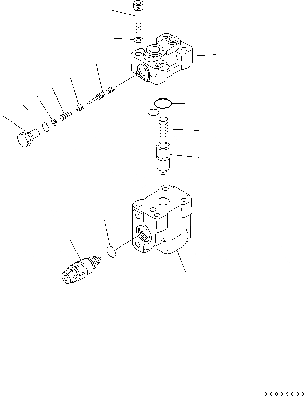 Схема запчастей Komatsu PC600-7 - СТОПОРН. КЛАПАН ОСНОВН. КОМПОНЕНТЫ И РЕМКОМПЛЕКТЫ