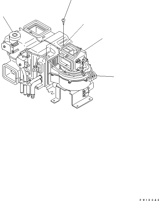 Схема запчастей Komatsu PC600-7 - БЛОК В СБОРЕ (С КОНДИЦИОНЕРОМ) ОСНОВН. КОМПОНЕНТЫ И РЕМКОМПЛЕКТЫ