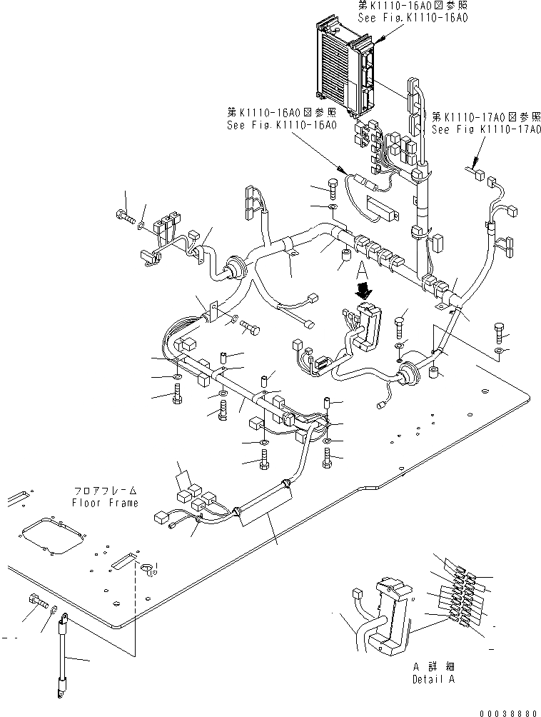 Схема запчастей Komatsu PC600-8 - ОСНОВН. КОНСТРУКЦИЯ (КАБИНА) (Э/ПРОВОДКА) (С KOMTRAX) (ДЛЯ ПОГРУЗ.) КАБИНА ОПЕРАТОРА И СИСТЕМА УПРАВЛЕНИЯ