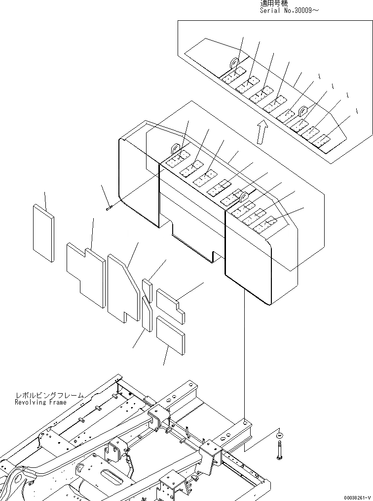 Схема запчастей Komatsu PC600-8 - ПРОТИВОВЕС (7KG)(№-) ЧАСТИ КОРПУСА