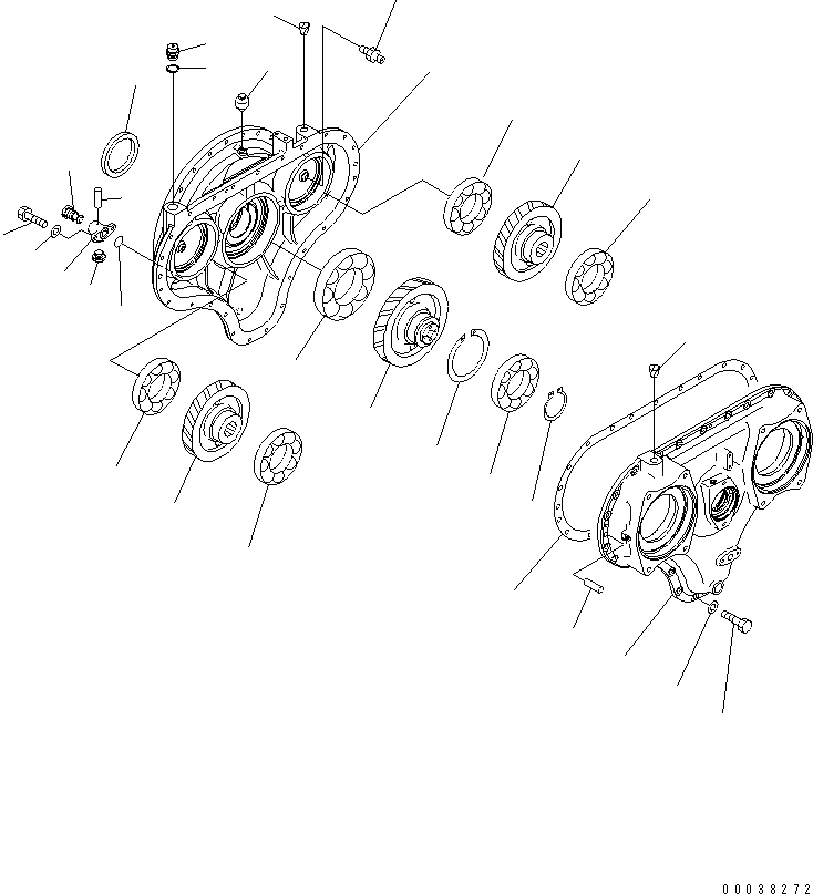 Схема запчастей Komatsu PC600-8 - МЕХ-М ОТБОРА МОЩНОСТИ (МЕХ-М ОТБОРА МОЩН-ТИ ASSEMBLY) B КОМПОНЕНТЫ ДВИГАТЕЛЯ