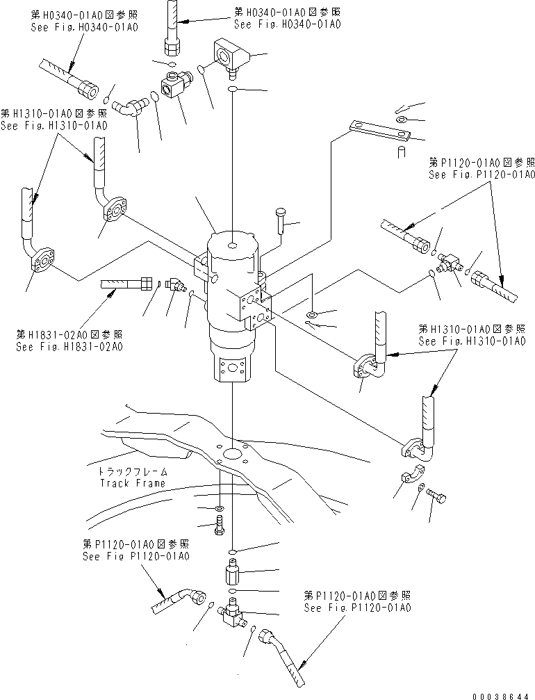 Схема запчастей Komatsu PC600-8 - ПОВОРОТНОЕ СОЕДИНЕНИЕ N ПОВОРОТН. КРУГ И КОМПОНЕНТЫ