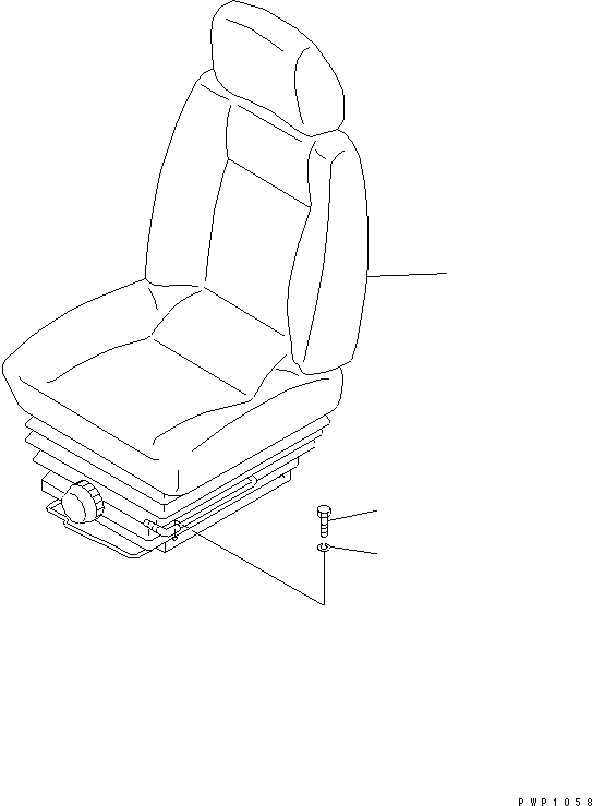 Схема запчастей Komatsu PC600LC-6K - СИДЕНЬЕ ОПЕРАТОРА КАБИНА ОПЕРАТОРА И СИСТЕМА УПРАВЛЕНИЯ