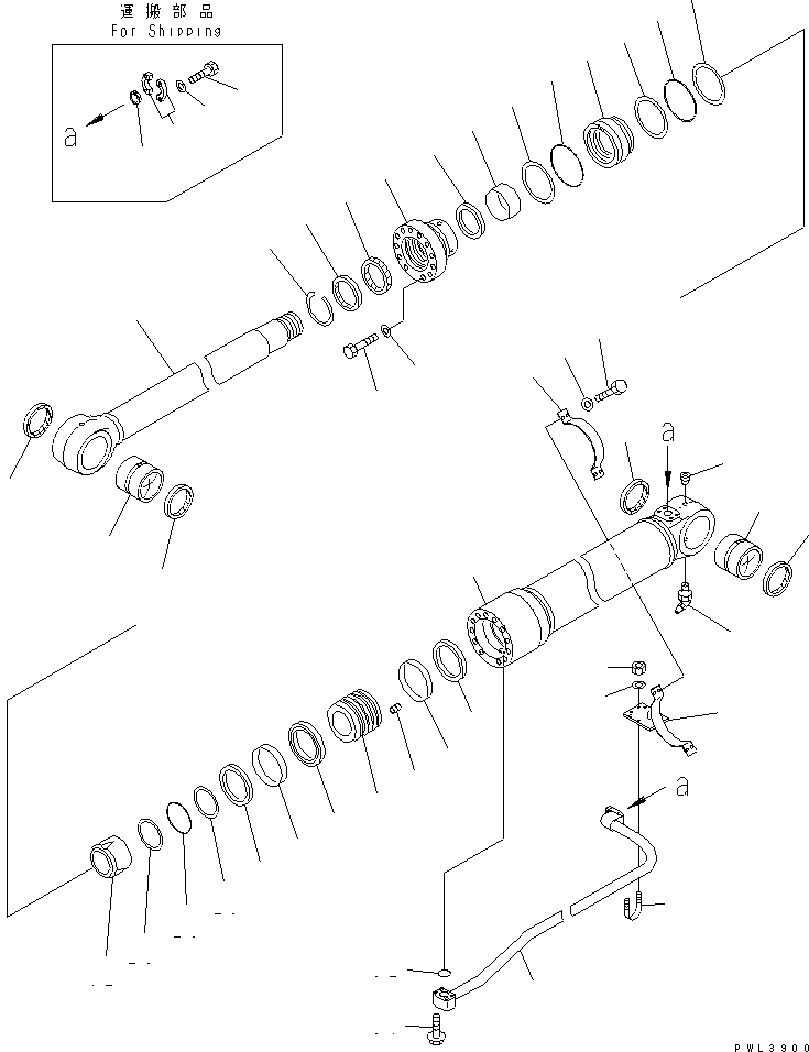 Схема запчастей Komatsu PC600LC-6K - ЦИЛИНДР СТРЕЛЫ(С ПРЕДОТВРАЩЕНИЕМ СМЕЩЕНИЯ КЛАПАН) ОСНОВН. КОМПОНЕНТЫ И РЕМКОМПЛЕКТЫ