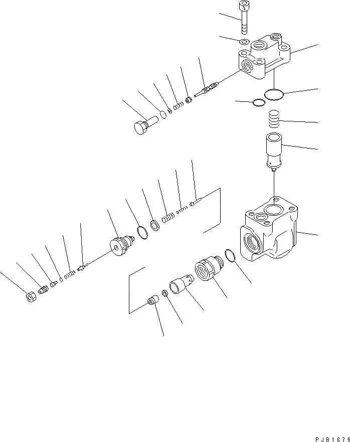 Схема запчастей Komatsu PC600LC-6K - СТОПОРН. КЛАПАН ОСНОВН. КОМПОНЕНТЫ И РЕМКОМПЛЕКТЫ