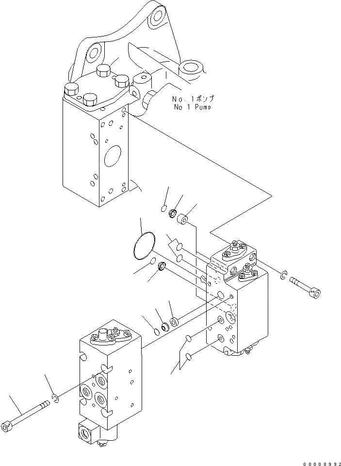 Схема запчастей Komatsu PC600LC-7K - ОСНОВН. НАСОС (9/) (NO. НАСОС) ОСНОВН. КОМПОНЕНТЫ И РЕМКОМПЛЕКТЫ