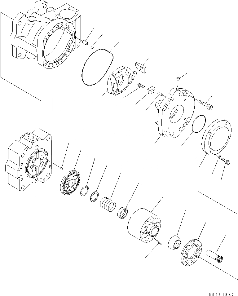 Схема запчастей Komatsu PC600LC-8 - ОСНОВН. НАСОС (/9) (NO. НАСОС)(ДЛЯ МАТЕРИАЛERIAL РУКОЯТЬR) ОСНОВН. КОМПОНЕНТЫ И РЕМКОМПЛЕКТЫ