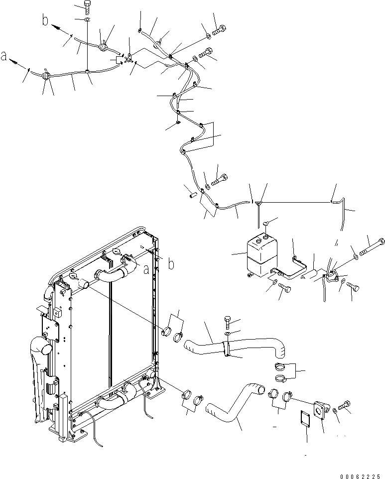 Схема запчастей Komatsu PC600LC-8R - ОХЛАЖД-Е (СИСТЕМА ТРУБ РАДИАТОРА) СИСТЕМА ОХЛАЖДЕНИЯ
