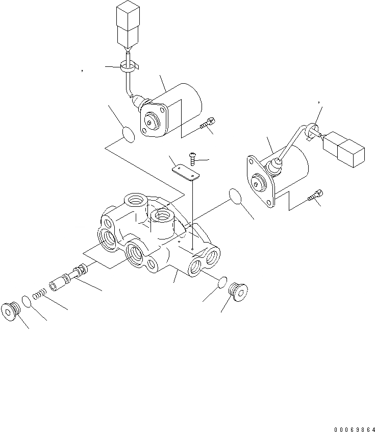 Схема запчастей Komatsu PC600LC-8R - СОЛЕНОИДНЫЙ КЛАПАН (ВНУТР. ЧАСТИ) ОСНОВН. КОМПОНЕНТЫ И РЕМКОМПЛЕКТЫ