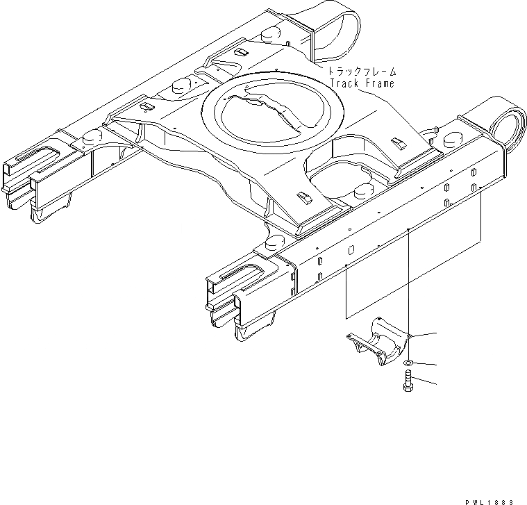 Схема запчастей Komatsu PC600LC-6 - ЗАЩИТА ОПОРНЫХ КАТКОВ (LC)(№-) ХОДОВАЯ