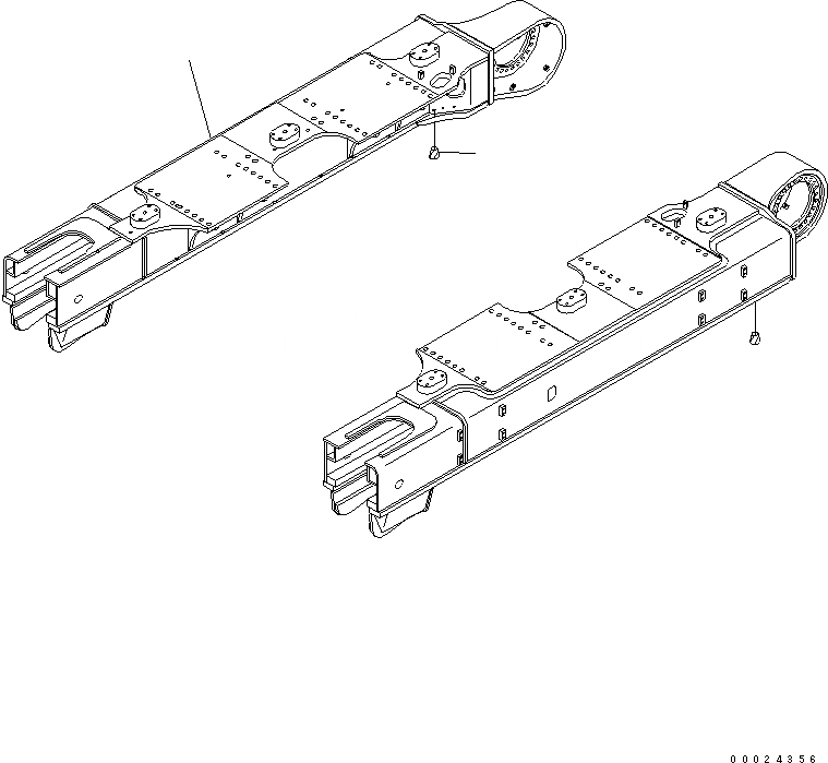 Схема запчастей Komatsu PC600LC-6 - ГУСЕНИЧНАЯ РАМА (LC) (ПРАВ.) (.8M ШИР. GAUGE)(№-) ХОДОВАЯ