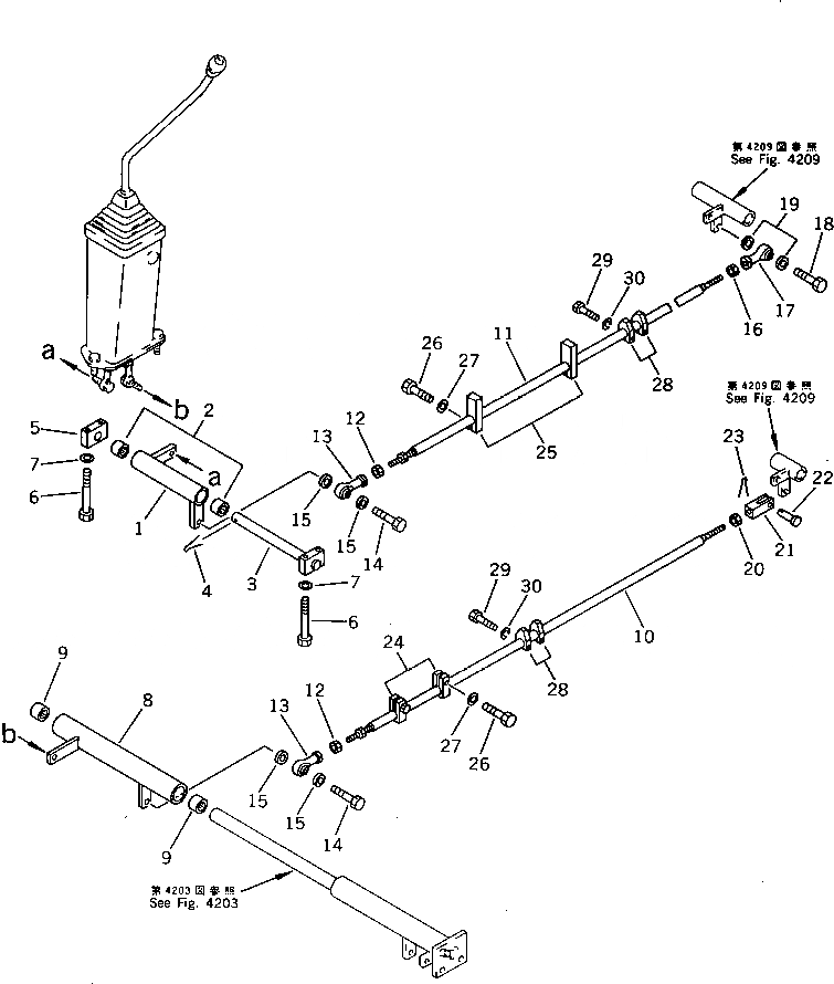 Схема запчастей Komatsu PC60U-5 - МЕХ-М УПРАВЛ-Я РАБОЧ. ОБОРУД-EM (ДЛЯ СТРЕЛЫ¤ КОВШ) (/) СИСТЕМА УПРАВЛЕНИЯ