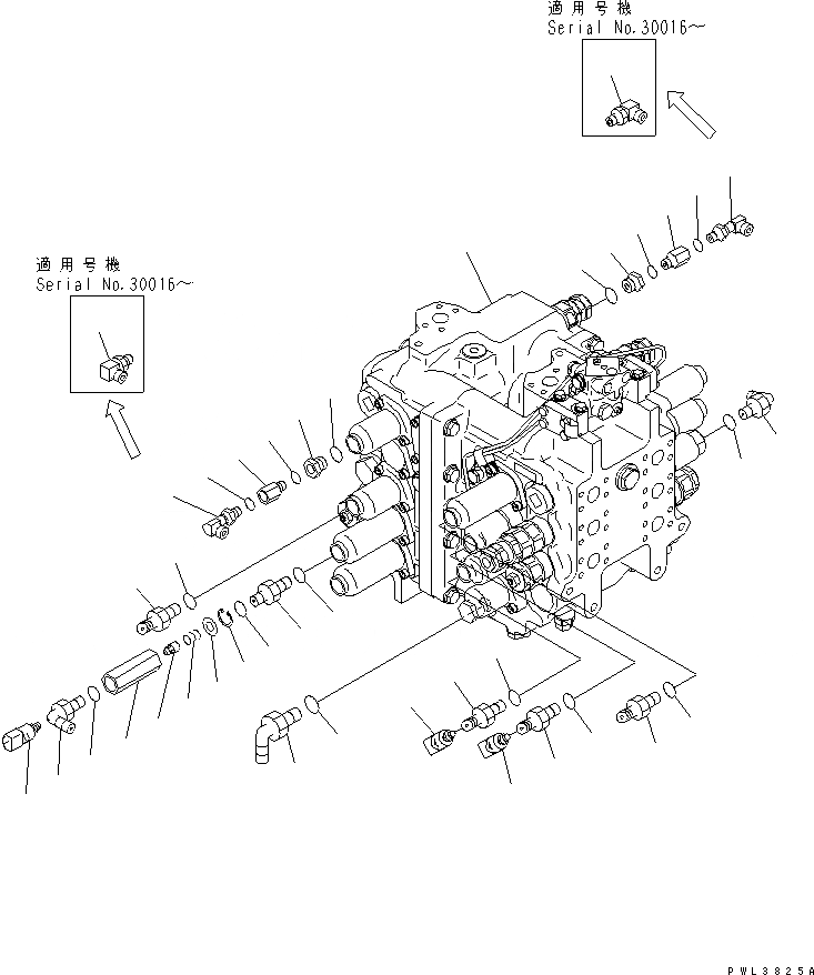 Схема запчастей Komatsu PC650-6A - ОСНОВН. КЛАПАН ( АКТУАТОР) (/) ГИДРАВЛИКА