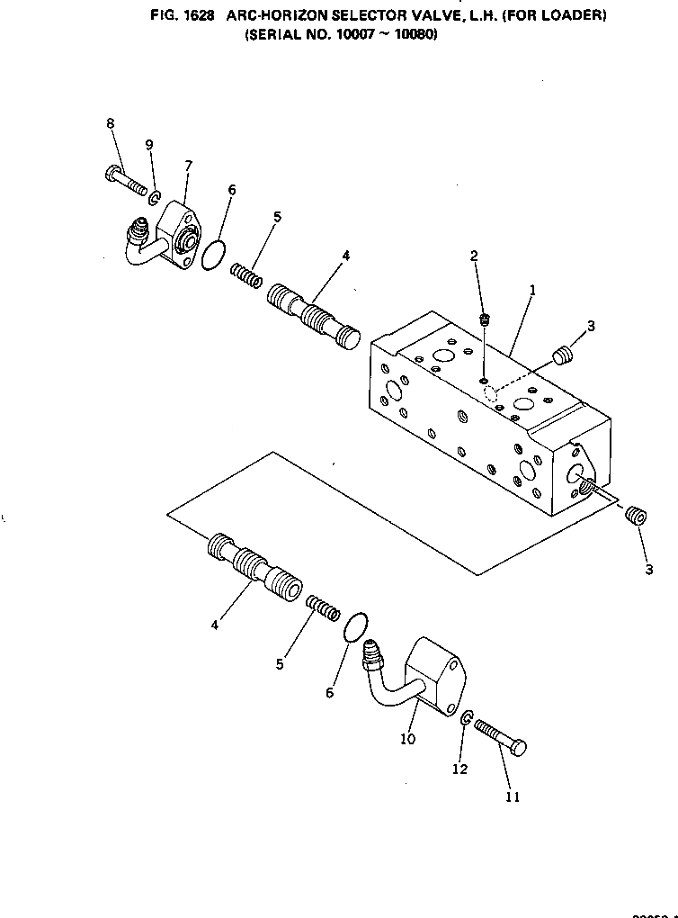 Схема запчастей Komatsu PC650-1 - ARC-HORIZON КЛАПАН СЕЛЕКТОРА¤ ЛЕВ. (ДЛЯ ПОГРУЗ.)(№7-8) УПРАВЛ-Е РАБОЧИМ ОБОРУДОВАНИЕМ