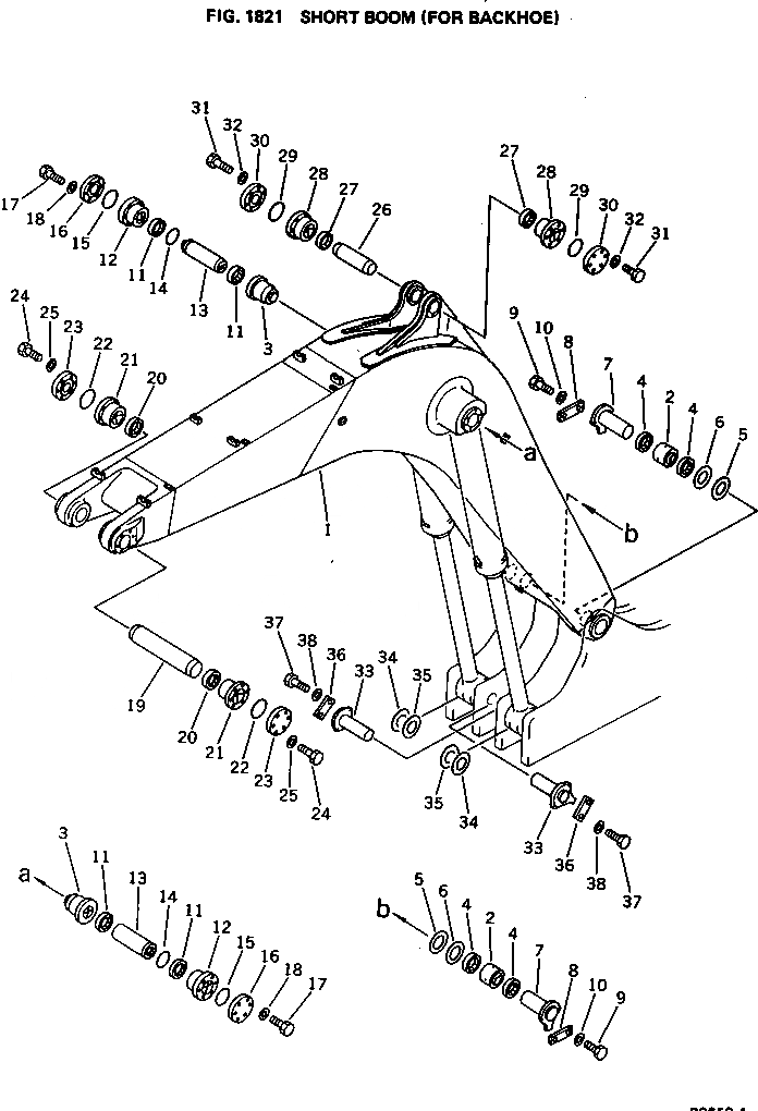 Схема запчастей Komatsu PC650-1 - SHOR BOOT (ДЛЯ ЭКСКАВАТ.) ОПЦИОННЫЕ КОМПОНЕНТЫ