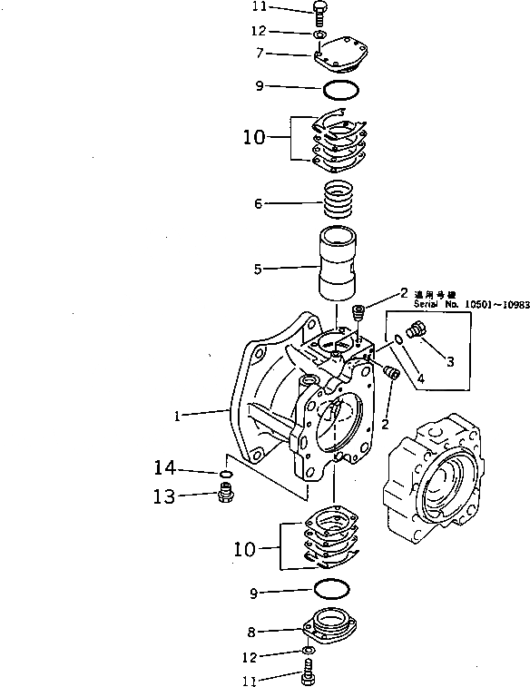 Схема запчастей Komatsu PC650-3 - ГИДР. НАСОС.¤ NO. (НАСОС /) (/)              (С -STAGE SELECTOR MODE OLSS) УПРАВЛ-Е РАБОЧИМ ОБОРУДОВАНИЕМ