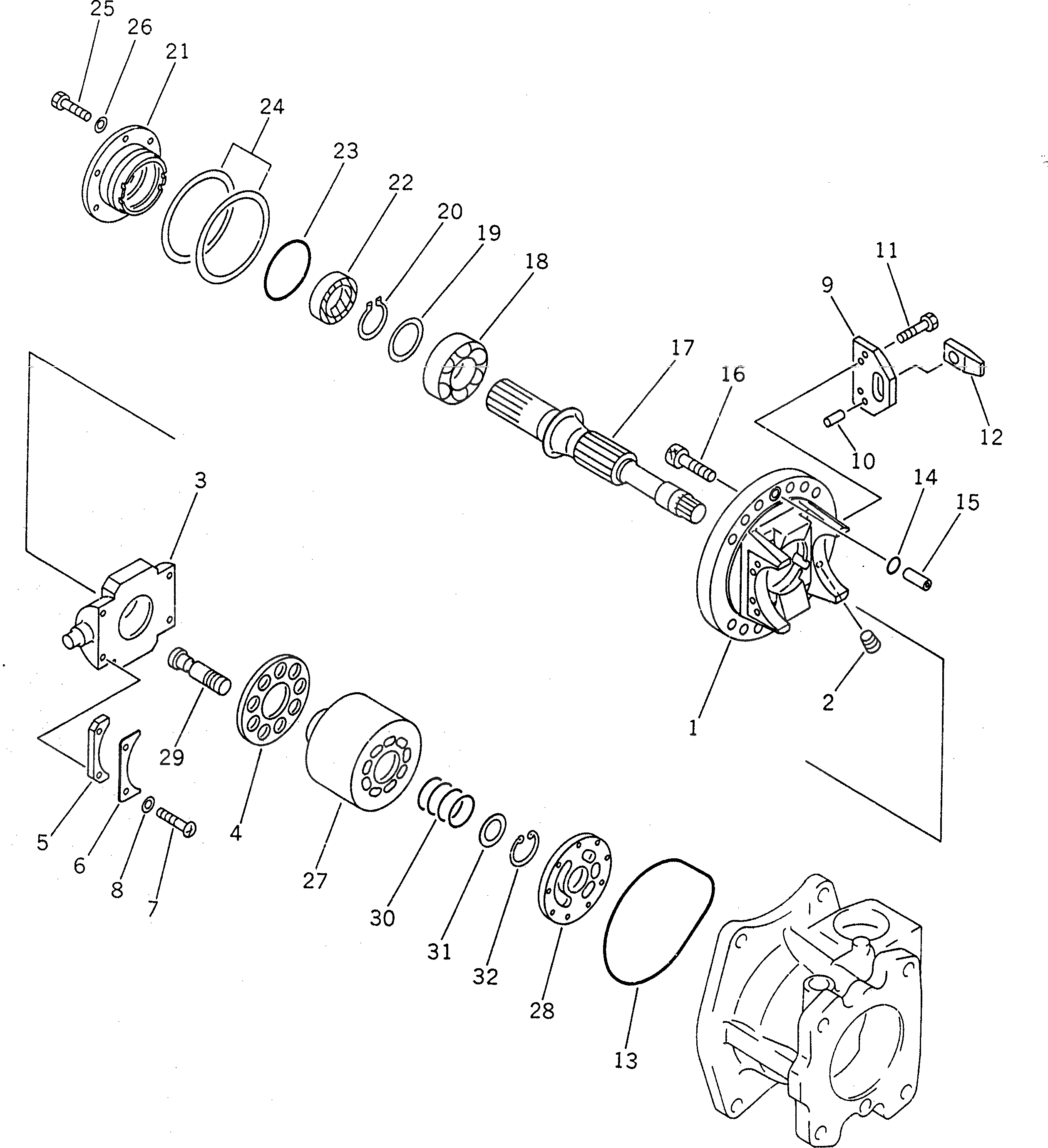 Схема запчастей Komatsu PC650-3 - ГИДР. НАСОС.¤ NO. (НАСОС /) (/)              (С -STAGE SELECTOR MODE OLSS) УПРАВЛ-Е РАБОЧИМ ОБОРУДОВАНИЕМ