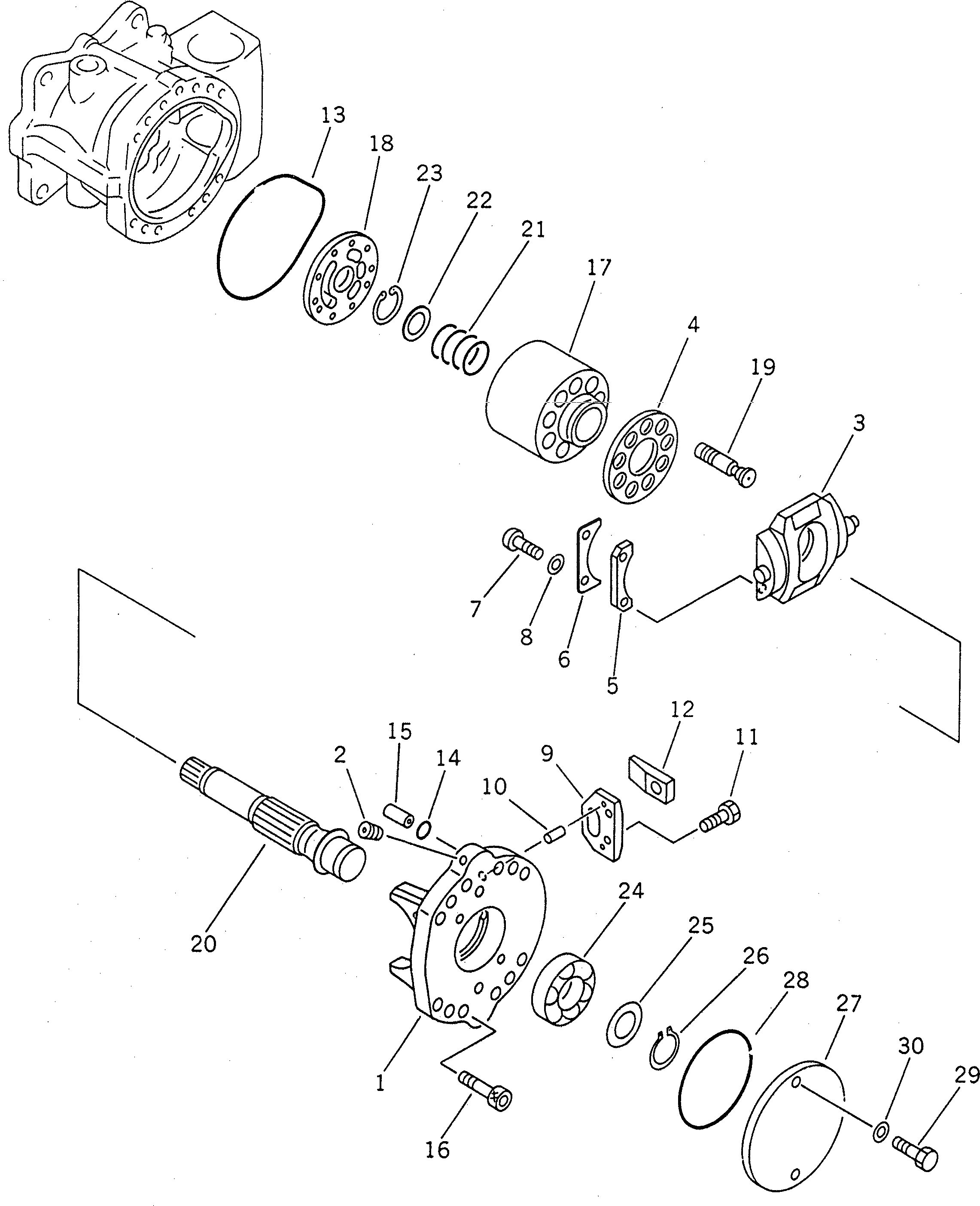 Схема запчастей Komatsu PC650-3 - ГИДР. НАСОС.¤ NO. (НАСОС /) (/)              (С -STAGE SELECTOR MODE OLSS) УПРАВЛ-Е РАБОЧИМ ОБОРУДОВАНИЕМ