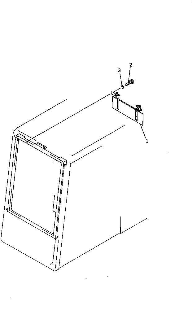 Схема запчастей Komatsu PC650-3 - КОЗЫРЕК ОТ СОЛНЦА. ЧАСТИ КОРПУСА